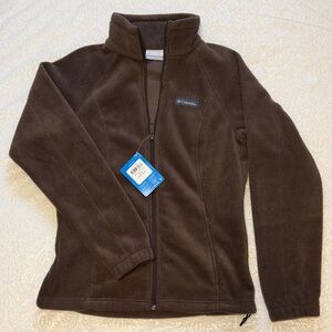Columbia Brown Benton Springs Full Zip Women's Fleece Jacket - Size Small NWT
